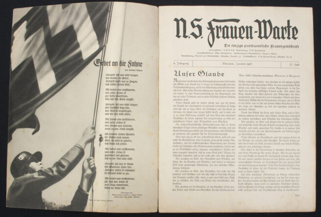 Magazine) N.S. Frauenwarte (SS-Officers buckle edition) - rare