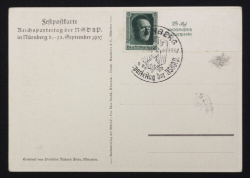 (Postcard) Nürnberg Reichsparteitag 1937