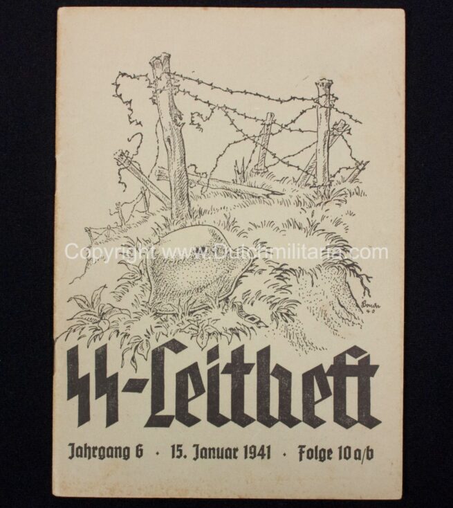 Published-Litho-SS-Leitheft-Wilhelm-Petersen-1940-extremely-rare