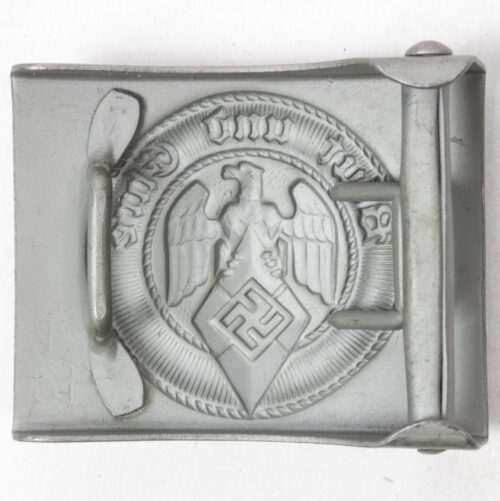 Hitlerjugend (HJ) buckle with aluminium colored grey paint (MM M423