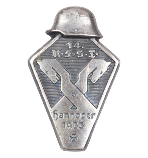 14. R.F.S.T. Reichsfrontsoldatentag Stahlhelm Hannover 1933 abzeichen
