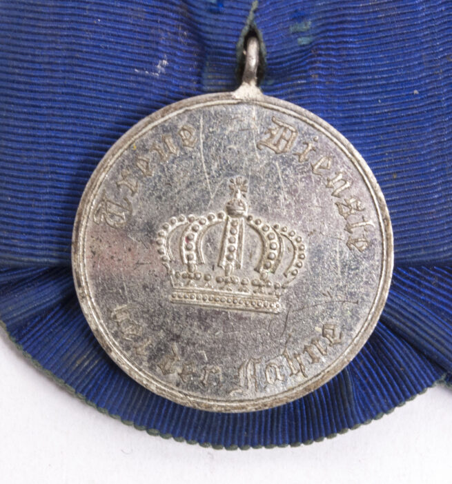 German WWI medalbar with Treue Dienst bei der Fahne and Landwehr medals