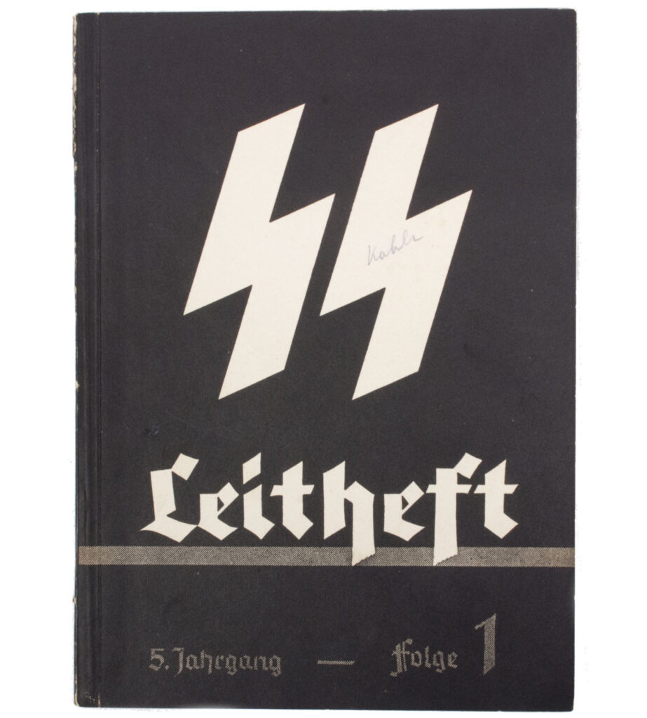  brochure ss leitheft 5 jahrgang folge 1 1939 