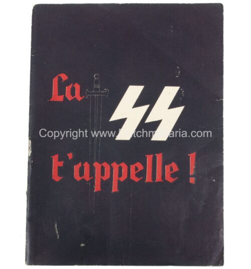 (Brochure) Waffen-SS - La SS t'appel! - Very rare French edition
