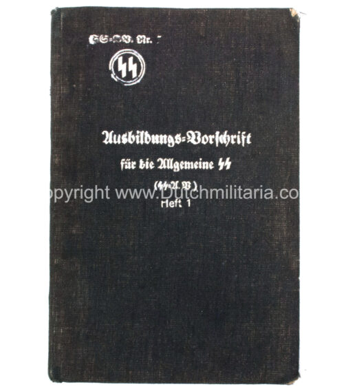 (Booklet) SS Ausbildungs-Vorschrift für die Allgemeine SS (1937) - RARE