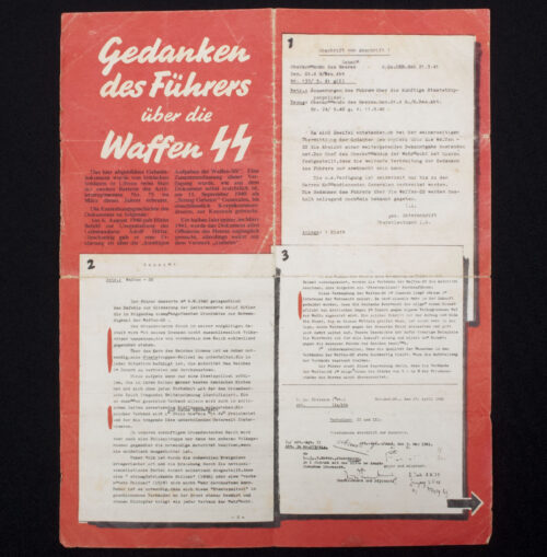 (Leaflet) Gedanken des Führers über die Waffen SS (G.42)