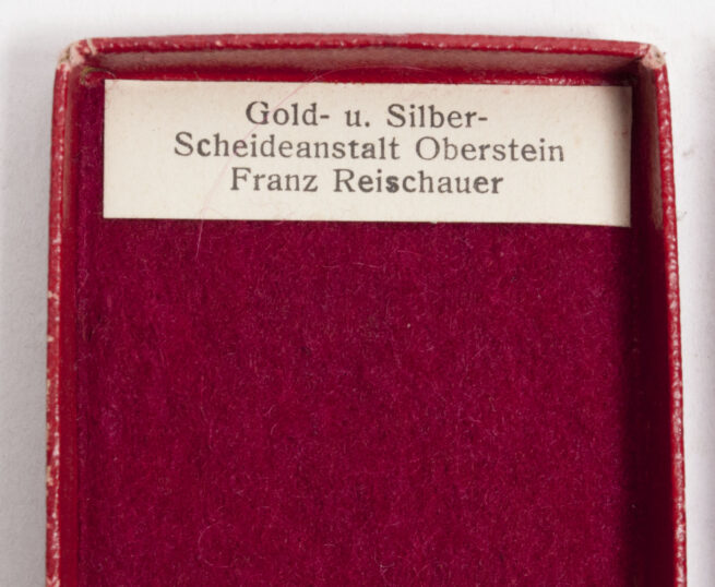Treue Dienst 25 Jahre + etui (Maker Gold- u. Silber- Scheideanstalt Oberstein Franz Reischauer)