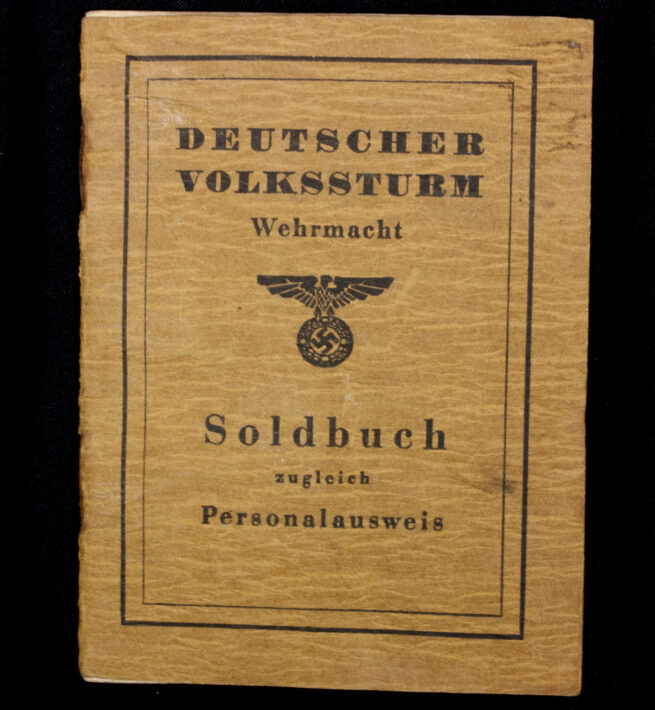 Deutscher Volkssturm Soldbuch zugleich Personalausweis