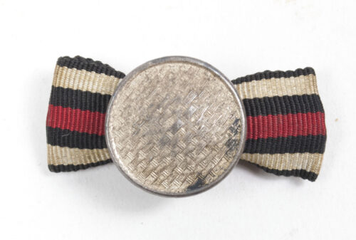 Buttonhole-ribbonbar-with-Iron-Cross-Frontkämpfer-Ehrenkreuz-silver-Woundbadge