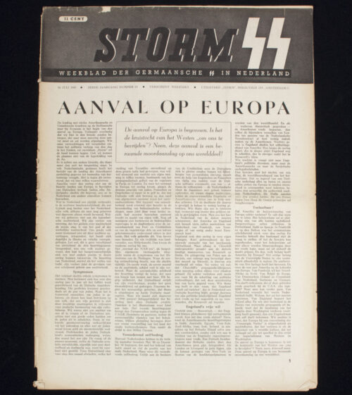 (Newspaper) Storm SS – Derde Jrg. Nr. 15 – 16 juli 1943
