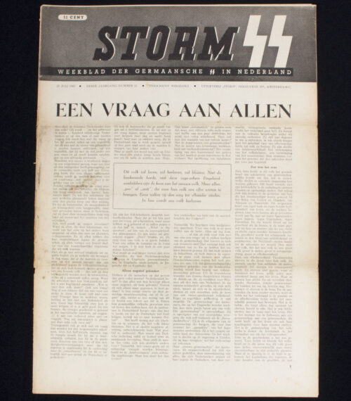 (Newspaper) Storm SS – Derde Jrg. Nr. 16 – 23 juli 1943