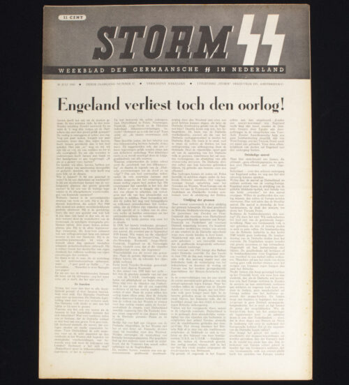 (Newspaper) Storm SS – Derde Jrg. Nr. 17 – 30 juli 1943