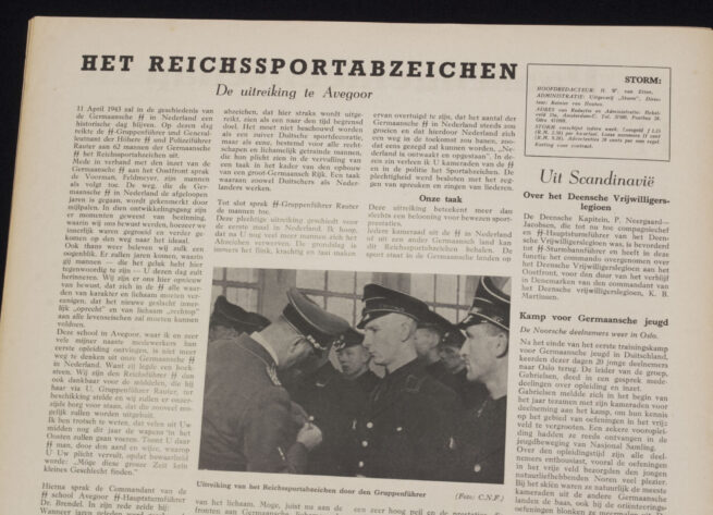 (Newspaper) Storm SS - Derde Jrg. Nr. 3 - 23 April 1943