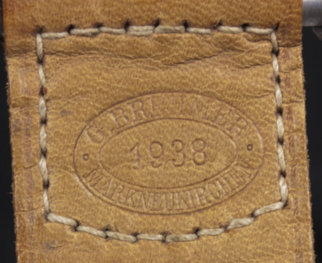 Reichsarbeitsdienst (RAD) buckle + tab (Maker Gustav Brehmer Markneukirchen 1938) - MINT