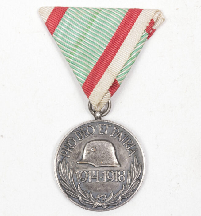 WWI Hungary commemorative medal + citation
