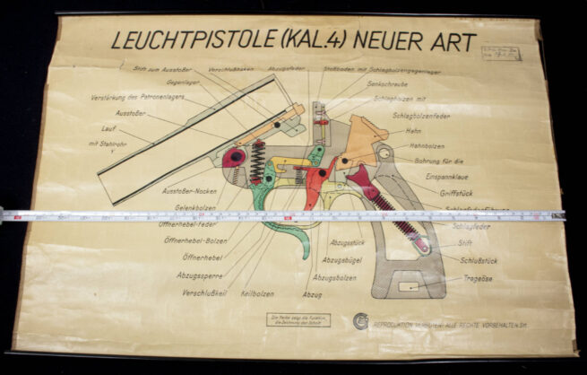 Leuchtpistole (Kal.4) Neuer Art instruction poster