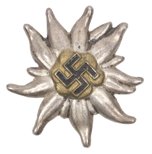 WWII German Edelweiss badge with swastika