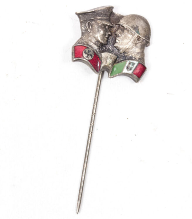 German-Italy friendschip badge Hitler Mussolini