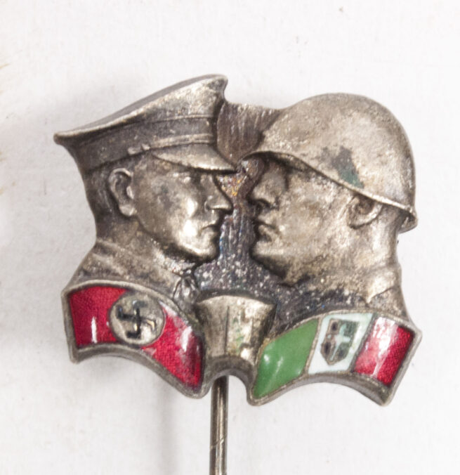 German-Italy friendschip badge Hitler Mussolini