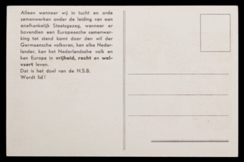 (Postcard) NSB Vrijheid - Recht - Welvaart