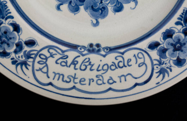 (Plate) Flakbrigade Amsterdam (Delfts Blauw Holland)