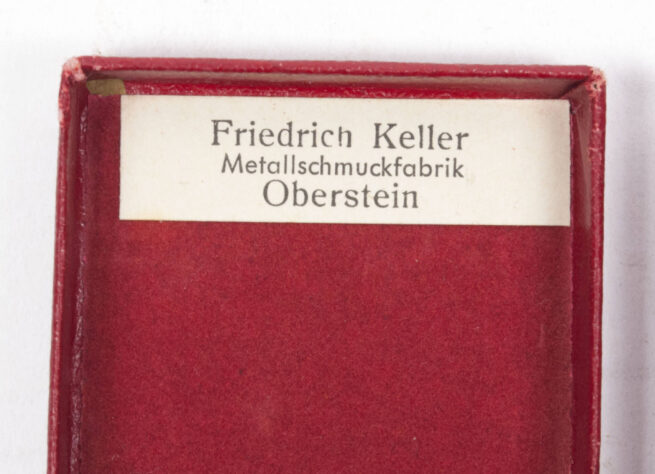 Treue Dienst 25 Jahre + etui (Maker Friedrich Keller Metallschmuckfabrik Oberstein)