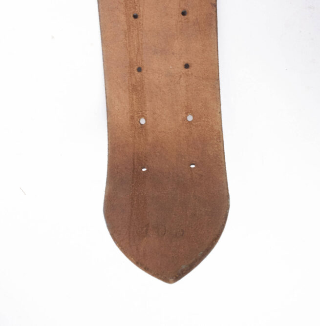 Wehrmacht (Heer) brown officers belt (marked Croupon and A (maker Assmann)