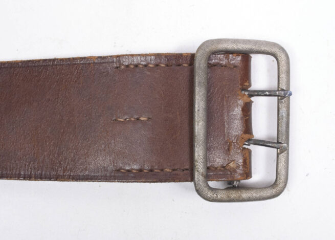 Wehrmacht (Heer) brown officers belt (marked Croupon and A (maker Assmann)