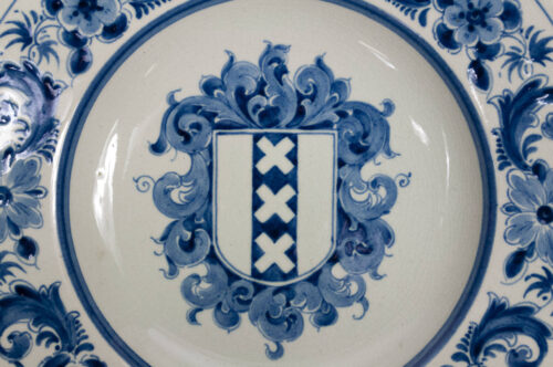 (Plate) Flakbrigade Amsterdam (Delfts Blauw Holland)