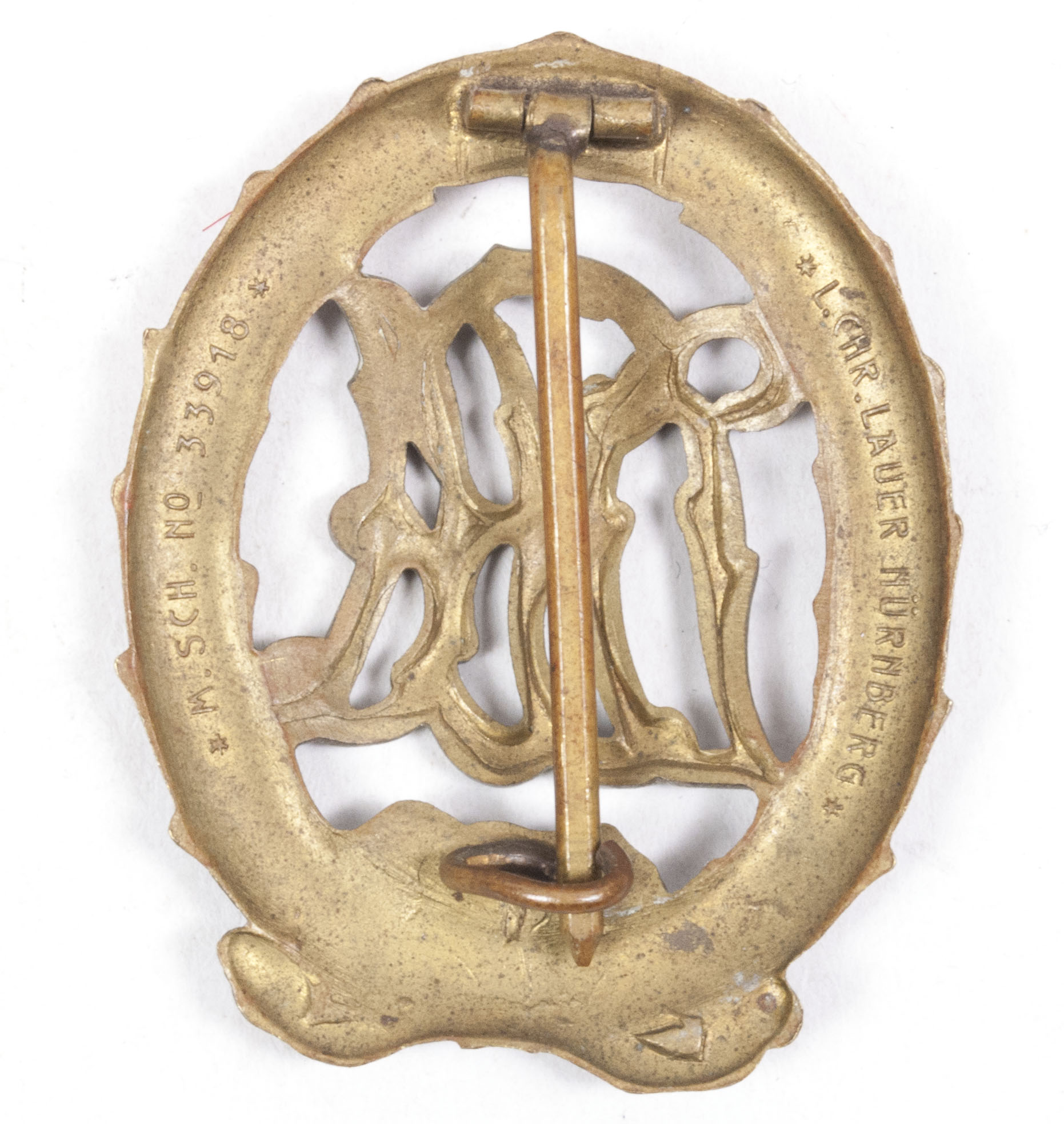 Deutsches Reichsabzeichen für Leibesübungen in bronze (DRA) (maker L. Chr. Lauer)