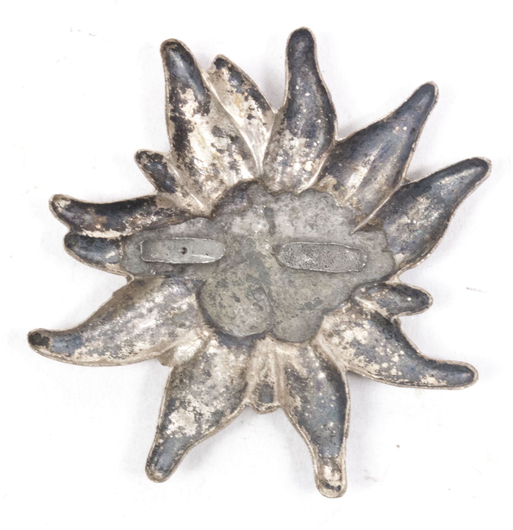 WWII German Edelweiss badge with swastika