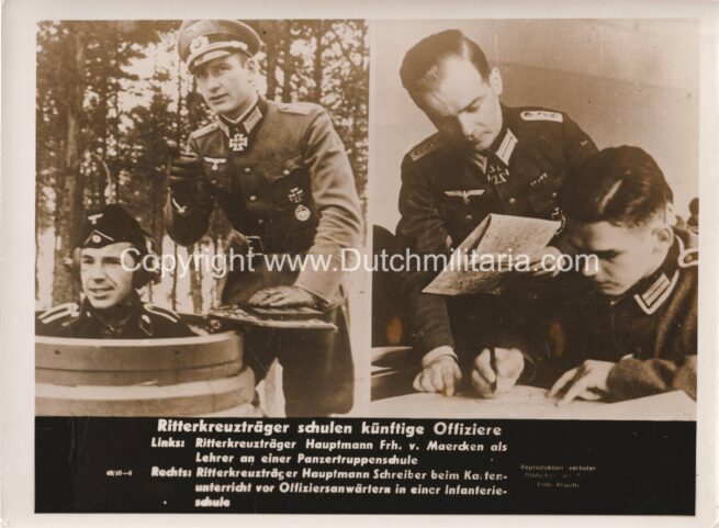 (Pressphoto) Ritterkreuzträger schulen künftige Offizier (24x18CM)