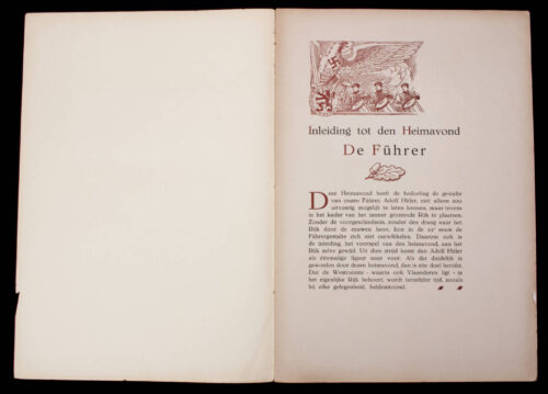 (BelgiumBookArtmap) Hitler Jugend Vlaanderen (HJV) – Heimavond de Führer – Very Rare