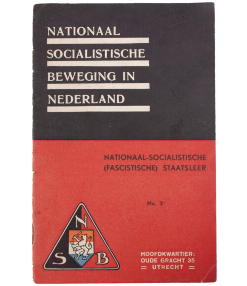 (Brochure) NSB Nationaal-Socialistische (Fascistische) Staatsleer No.3 - 11e - 15e Duizendtal