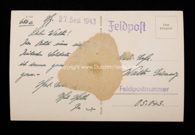 (DutchGermanic SS) Gerardus Gerard Mooyman autographed postcard - EXTREMELY RARE