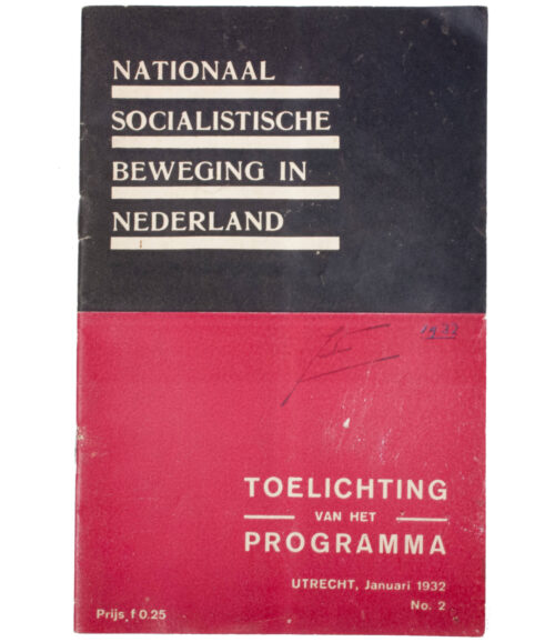(Brochure) NSB - Toelichting van het programma No.2 (1932) - RARE!!!!!!!