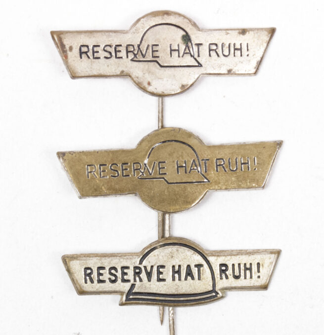 WWI recruitmentreservist 3x Reserve Hat Ruh stickpin badges