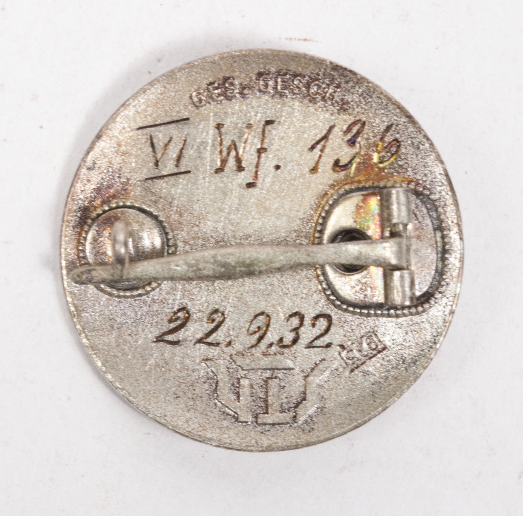 Stahlhelmbund Diensteintrittabzeichen Memberbadge 1932