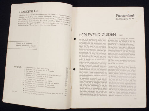 (Magazine NSB) Frankenland - Uitgave Slachtmaand 10 (1944) - rare