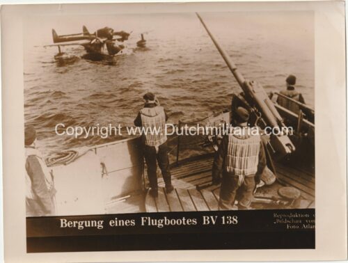 (Pressphoto) Bergung eines Flugbootes BV 138