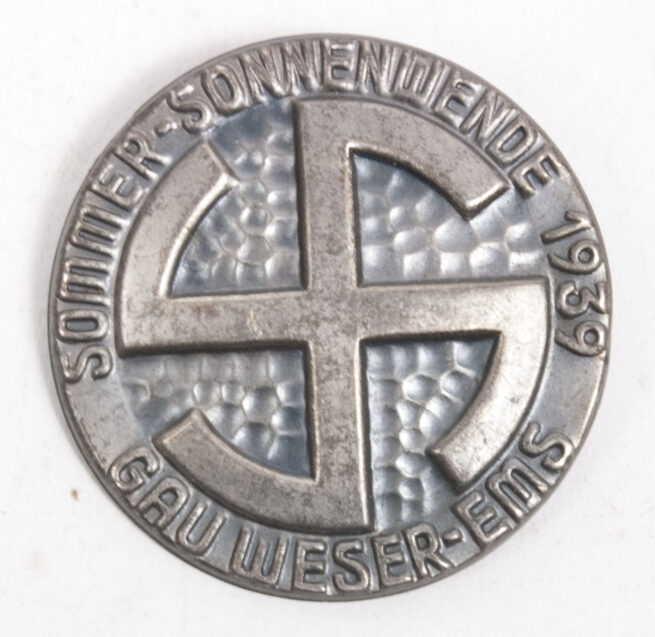 NSDAP Sommer-Sonnenwender Gau Weser -Ems 1939 abzeichen