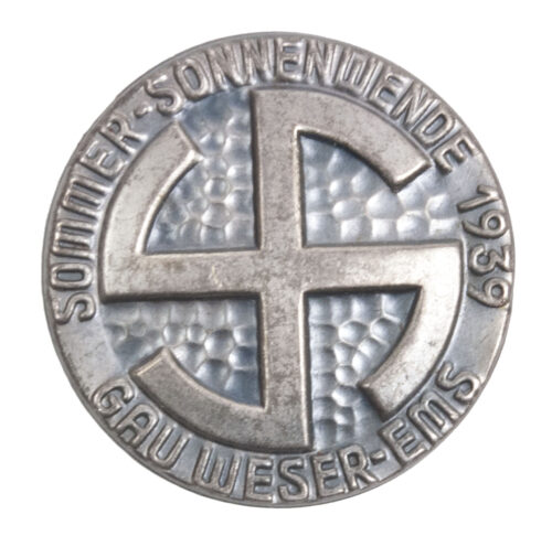 NSDAP Sommer-Sonnenwender Gau Weser -Ems 1939 abzeichen