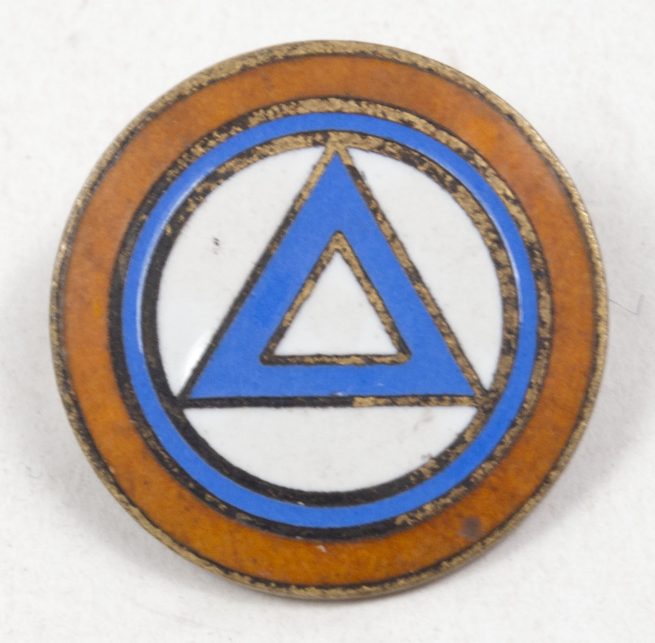 (Belgium) Flemish VNV visor cap badge - rare