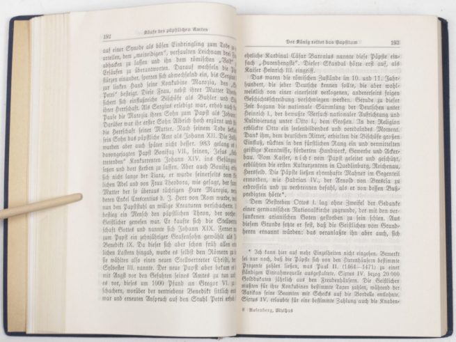 (Book) Alfred Rosenberg - Der Mythus des 20. Jahrhunderts Tornisterausgabe (in blue)