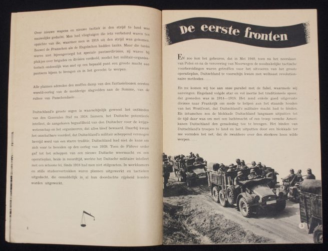 (BrochureNSB) Balans der Fronten (Ca. 1940)
