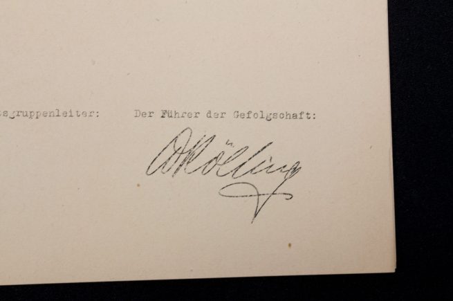 (Document) NSDAP Hitlerjugend Gefolgschaft 11N Ortsgruppe Schwindstrasse - München