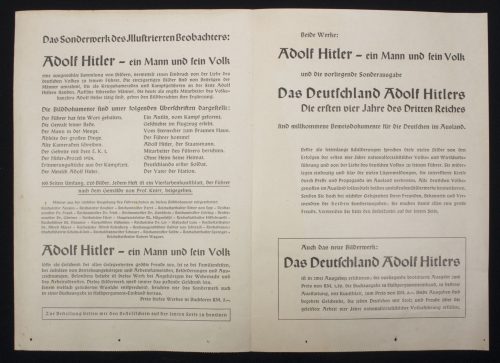 (Folder) Früher erschien die Sonderausgabe Adolf Hitler. Ein Mann und sein Volk