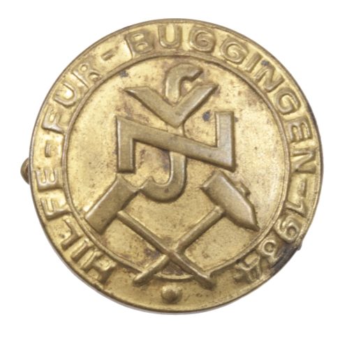 NS Volkswohlfahrt (NSV) Hilfe für Buggingen 1934 badge