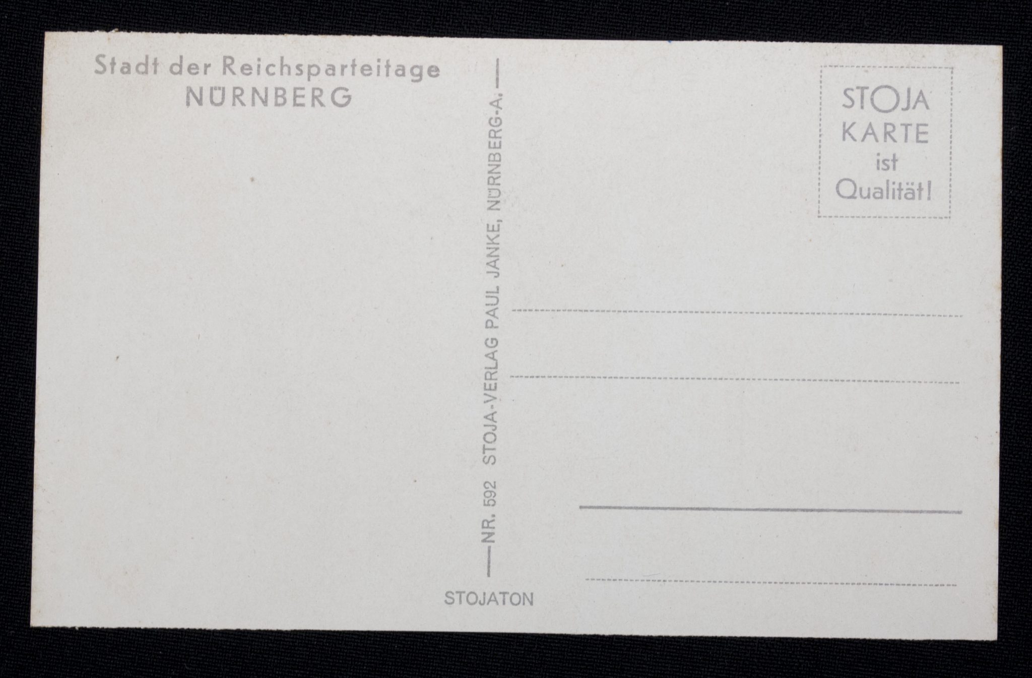 (Postcard) Nürnberg Stadt der Reichsparteitag