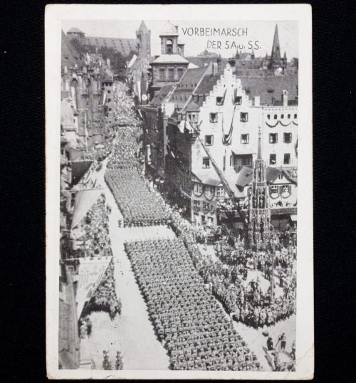 (Postcard) Reichsparteitag 1934 - Vorbeimarsch der SA und SS - RARE